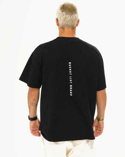 Spine Tee, back print down the spine